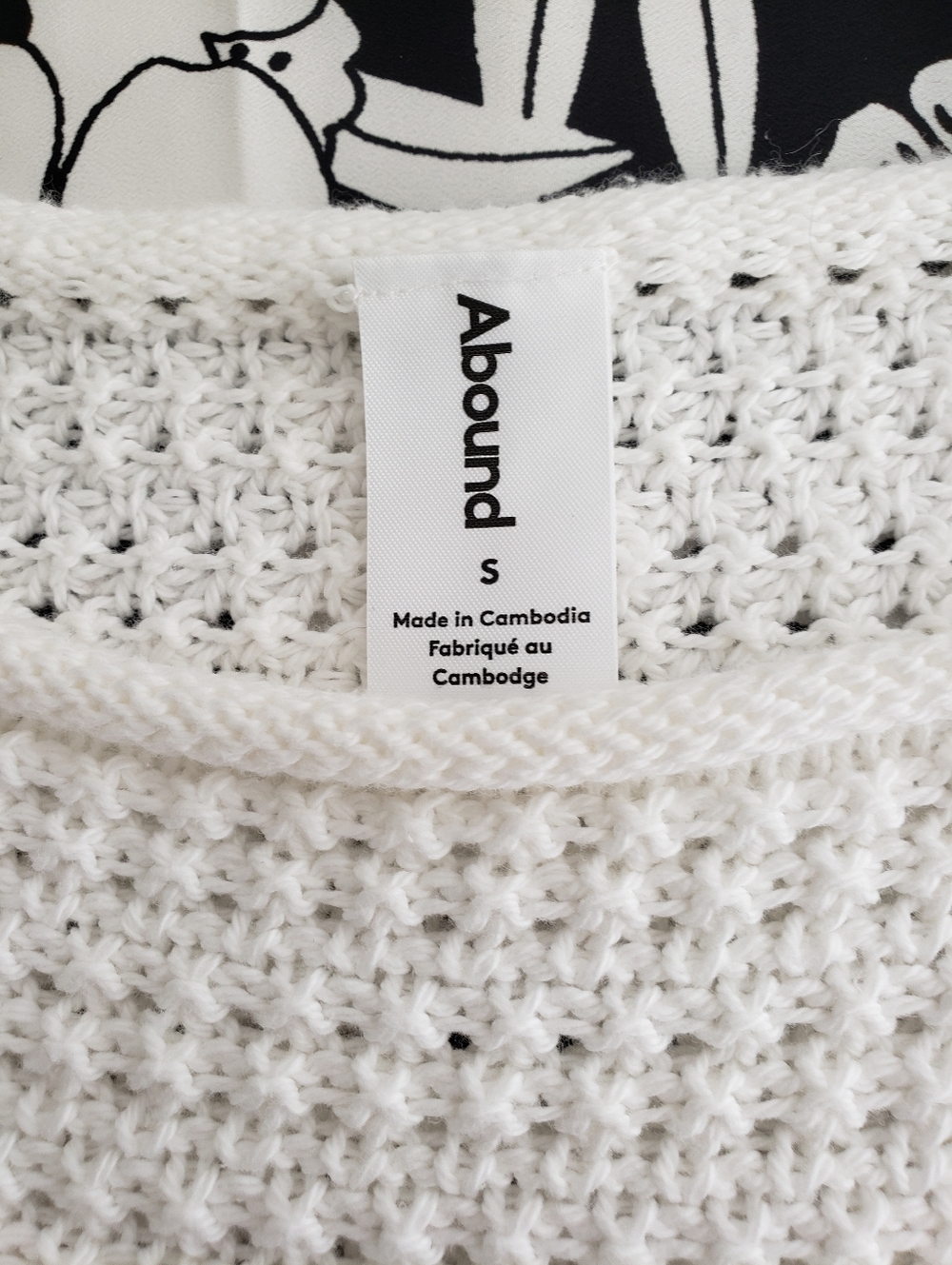 Open-Knit Crewneck Sweater